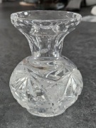 Flakon wazon kryształowy z PRL-u