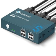 Przełącznik KVM Switch HDMI 2 Port 4K 30Hz, USB2.0