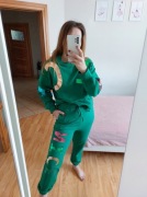 Nowy piękny dres zielony s/m