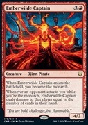 Emberwilde Captain Karta Magic: The Gathering MTG 