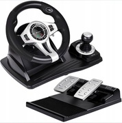 KIEROWNICA do KOMPUTERA PC LAPTOPA PS4 XBOX ONE Z BIEGAMI i PEDAŁAMI USB