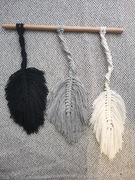 Makrama liście piórka ręcznie robiona 