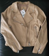 RESERVED nowa z metką,skórzana kurtka ramoneska r. 140