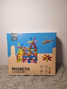Klocki magnetyczne rurki 120 elementów 