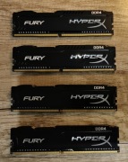 Pamięć HyperX Fury, DDR4, 4x4GB (16 GB), 2666MHz, CL16 