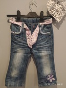 Zestaw trzech par spodni markowych dwa trzy latka dzwony