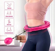 Hula hop z wypustkami SMART HULA HOOP 120 cm róże 