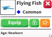 Flying Fish Adopt me Roblox
