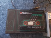 stary walkman prl matsui PH 6000 plus głośniczki sprawny retro vintage