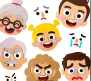 Gra edukacyjna o emocjach filcowe twarze  dla dzieci nauczycieli