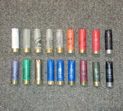 Duży zestaw łusek (19 sztuk) łuska łuski każda inna - strzelba kal. 12 GA