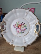 Piękna porcelanowa patera XIX w. KPM Krister Wałbrzych duży talerz