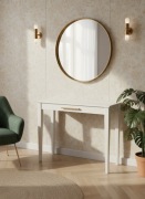 Nowoczesna Konsola Drewniana – Proste Nogi & Design na Wymiar