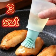 3szt Silikonowa szczotka butelka do oleju zestaw
