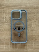 Etui case przezroczysty MagSafe iPhone 16 Pro Max - niebieski