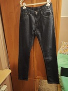 Spodnie jeansowe C&A straight proste chłopięce  rozmiar 176 granatowe