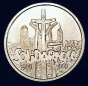 100.000 zł Solidarność  odmiana B  1 uncja srebra 999 MENNICZE 