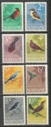 Surinam 1966 Mi 484-491 ptaki**czyste