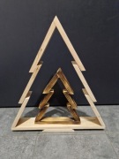 Choinka drewniana  zestaw 