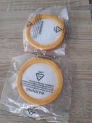 2 x filtr HEPA odkurzacz Tesla LifeStar UV 550 Jimmy jv35 żółty okrągły 