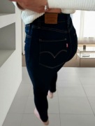 Spodnie rurki skinny elastyczne seksowne Levis 28