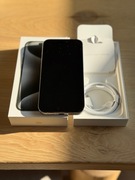 iPhone 15 Pro 256GB White Titanium / Biały Tytan + akcesoria