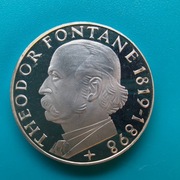 5 marek 1969 G Niemcy 150 rocznica urodzin  Theodor Fontane Srebro