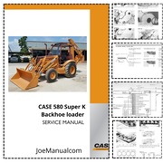 CASE 580 Super K Backhoe Service Manual Instrukcja serwisowa naprawcza