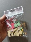 Drewniane ozdoby wiśnia zestaw