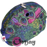 Niebieski organizer do Obag MOON LIGHT pawie pióra róż chabrowy wkład OMAY