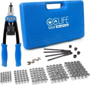 CCLIFE Profesjonalny zestaw narzędzi do nitowania M5-M12 + 150 nitonakrętek