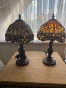 Lampy 2x witrażowe w ważki. 