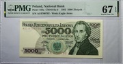 5000 zł złotych seria AC 1982 PMG 67 UNC