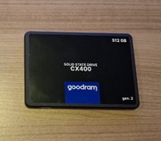 Dysk SSD 2.5" cala sata3 GoodRam CX400 512GB. Uzywany. Testowany, Sprawny