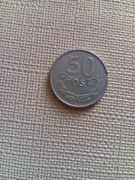 Moneta 50 groszy z błędem menniczym rok 1987