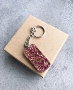 Brelok z prawdziwymi kwiatami wrzosu Prezent Boże Narodzenie