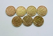 Zestaw 2 zł złote 1979 - 1988  ideał