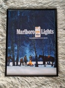 Plakat w ramce 30x40 Marlboro Lights Vintage 