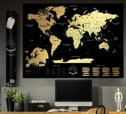 MAPA ŚWIATA ZDRAPKA  scratch store 