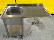 Zlew gastronomiczny 111x60x90 z miejscem na zmywarkę