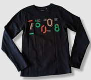 Name it NKMSCOUT bluzka długi rękaw czarna bawełna 146-152cm