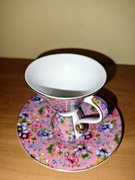 2 filiżanki z podstawkami – Yamasen Fine Porcelain (Japonia)