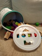 Klocki drewniane, sorter, wiaderko Smiki