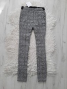 Mohito piękne eleganckie spodnie w kratkę XS 34