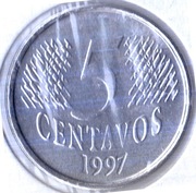 BRAZYLIA 5 centavos 1997, KM# 632, XF