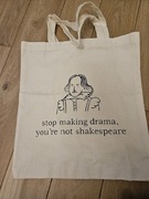 Torba tote bag, na zakupy bawełniana, dramat 