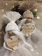 Aniołki zestaw, choinka, upominek