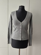 Nowy rozpinany szary sweterek z firmy Anda Fashion.