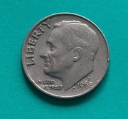 10 CENTÓW USA 1968 ONE DIME LIBERTY Roosevelt