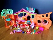 LPS Littlest Pet Shop zestaw 11 figurek + domek dodatki akcesoria